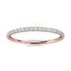 0.34-4 CTW Round Diamond Micro-Prong Full Eternity Band in 14K Rose Gold Ring