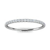 0.34-4 CTW Round Diamond Micro-Prong Full Eternity Band in Platinum Ring