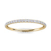 0.34-4 CTW Round Diamond Micro-Prong Full Eternity Band in 14K Yellow Gold Ring
