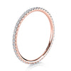0.34-4 CTW Round Diamond Micro-Prong Full Eternity Band in 14K Rose Gold Ring