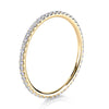 0.34-4 CTW Round Diamond Micro-Prong Full Eternity Band in 14K Yellow Gold Ring