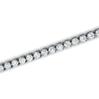 The Olympia Line: 10.50 CTW Round Lab-Grown Diamond Statement Tennis Bracelet 14K-18K Gold Platinum