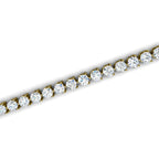 The Olympia Line: 10.50 CTW Round Lab-Grown Diamond Statement Tennis Bracelet 14K-18K Gold Platinum