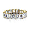 4.1mm Emerald-Cut 3.9 CWTDiamond Full Eternity Statement Ring in 14K Yellow Gold