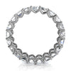 4.1mm Emerald-Cut 3.9 CTW Diamond Full Eternity Statement Ring in 18K White Gold Ring