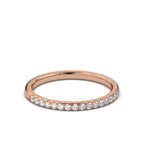 The Endless Ribbon: 0.46 CTW Petite Diamond Eternity Ring 14K-18K Gold/Platinum Band