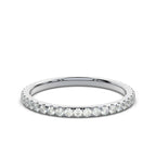 The Endless Ribbon: 0.46 CTW Petite Diamond Eternity Ring 14K-18K Gold/Platinum Band
