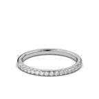 The Endless Ribbon: 0.46 CTW Petite Diamond Eternity Ring 14K-18K Gold/Platinum Band