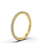 The Endless Ribbon: 0.46 CTW Petite Diamond Eternity Ring 14K-18K Gold/Platinum Band
