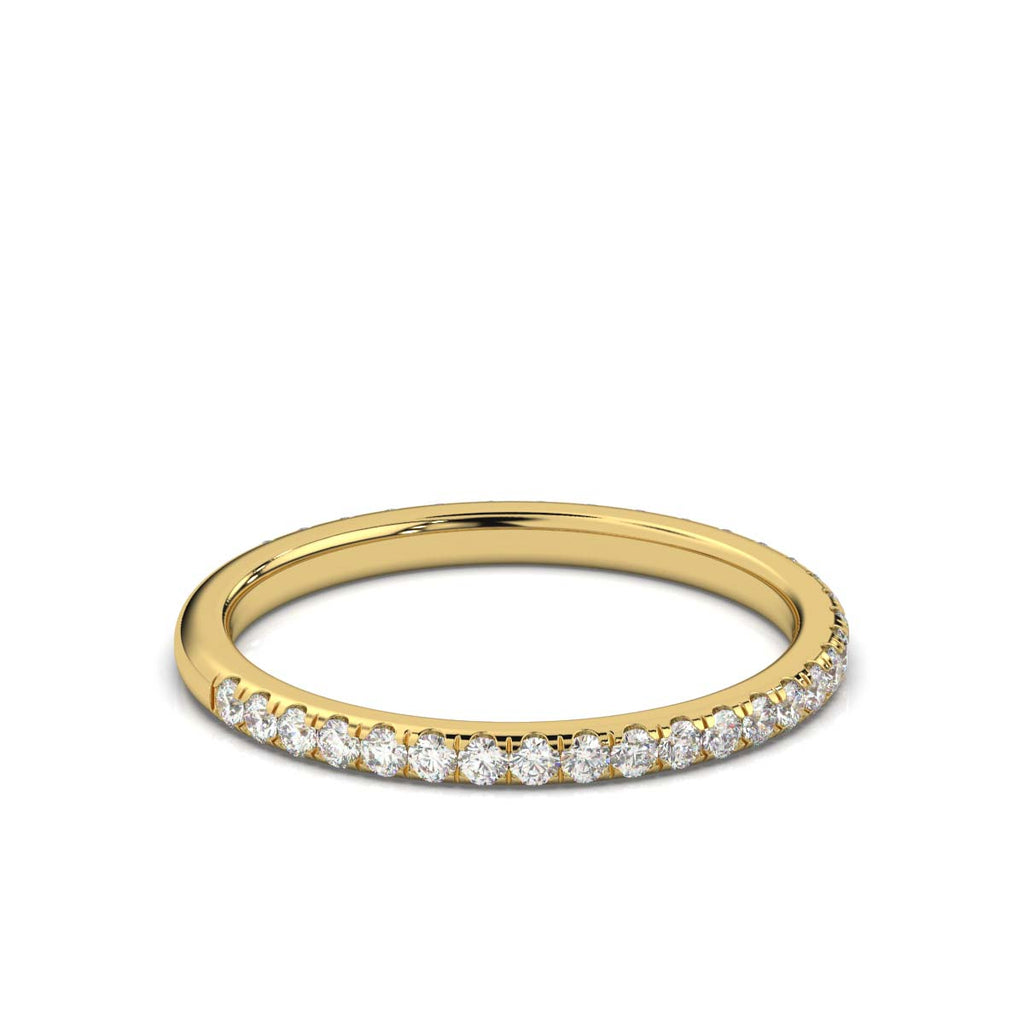 The Endless Ribbon: 0.46 CTW Petite Diamond Eternity Ring 14K-18K Gold/Platinum Band