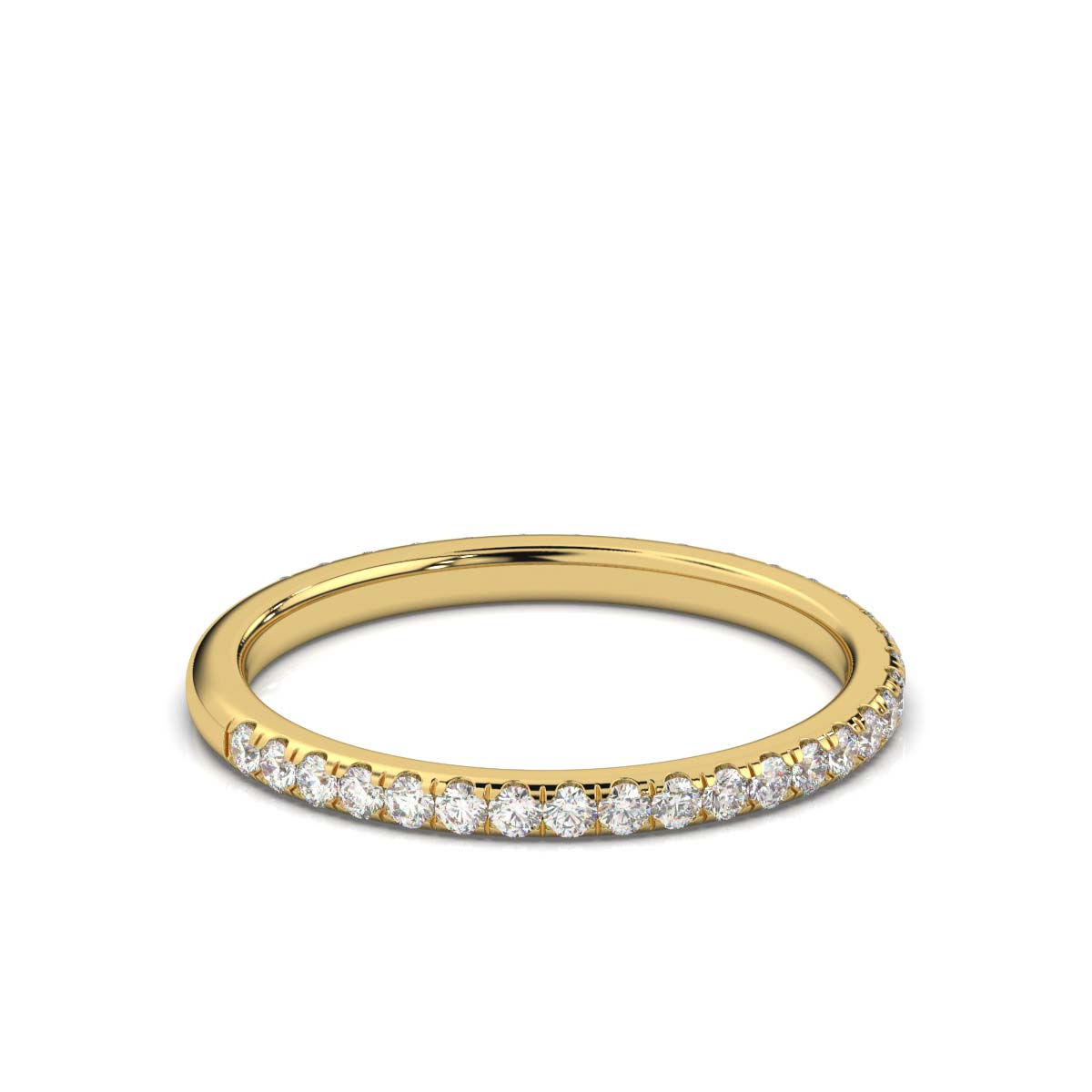 The Endless Ribbon: 0.46 CTW Petite Diamond Eternity Ring 14K-18K Gold/Platinum Band