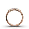 1 CT Emerald-Cut Lab Grown Diamond Wedding Band in 14K Rose Gold