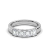 1 CT-10CT Emerald-Cut Lab Grown Diamond Wedding Band in Platinum