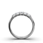 1 CT-10CT Emerald-Cut Lab Grown Diamond Wedding Band in Platinum