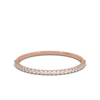 0.20-6 CTW Round Brilliant Cut Lab Grown Diamond Bubble Micro-Prong Stacking Band in 14K Rose Gold