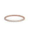 0.20-6 CTW Round Brilliant Cut Lab Grown Diamond Bubble Micro-Prong Stacking Band in 14K Rose Gold