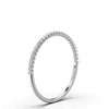0.20-6 CTW Round Brilliant Cut Lab Grown Diamond Bubble Micro-Prong Stacking Band in Platinum