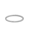 0.20-6 CTW Round Brilliant Cut Lab Grown Diamond Bubble Micro-Prong Stacking Band in Platinum