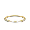 0.20-6 CTW Round Brilliant Cut Lab Grown Diamond Bubble Micro-Prong Stacking Band in 14K Yellow Gold