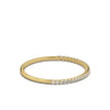 0.20-6 CTW Round Brilliant Cut Lab Grown Diamond Bubble Micro-Prong Stacking Band in 14K Yellow Gold