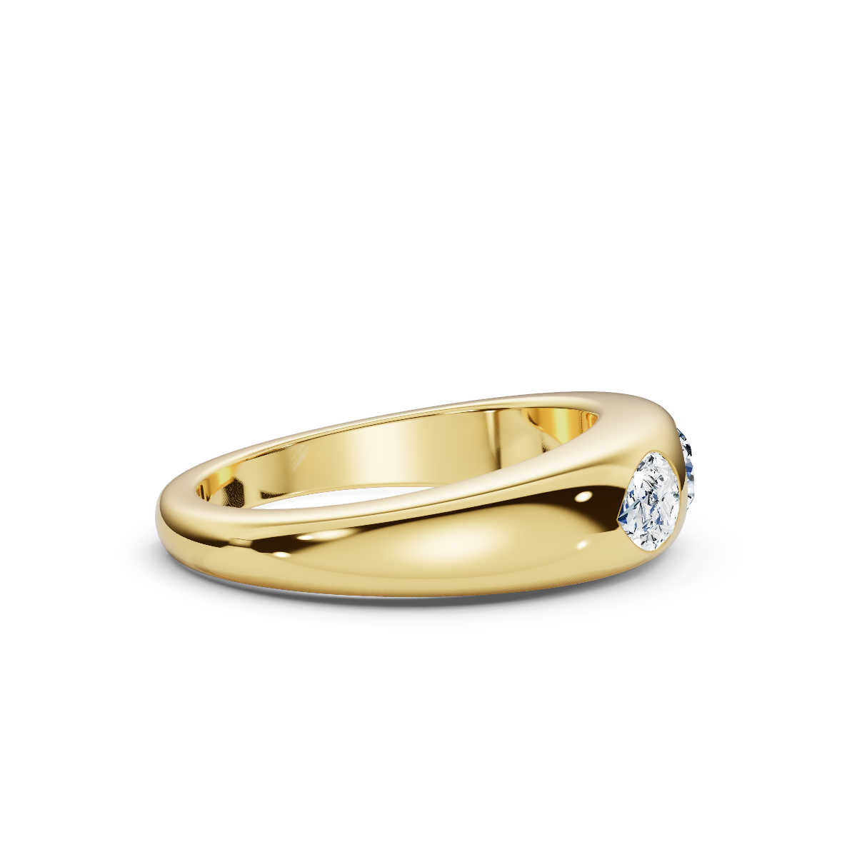 18K Yellow Gold Wedding Lab Grown Diamond Ring (1 ct. tw)