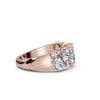 14K Rose Gold 1.19 CTW Mixed-Shape Oval & Round Lab-Grown Diamond Mosaic Band Ring