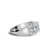 14K White Gold 1.19 CTW Mixed-Shape Oval & Round Lab-Grown Diamond Mosaic Band Ring