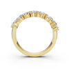 14K Yellow Gold 1.19 CTW Mixed-Shape Oval & Round Lab-Grown Diamond Mosaic Band Ring