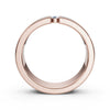 4.2mm Flat-Profile Tension-Set Diamond Solitaire Band in 14K Rose Gold Ring