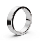 4.2mm Flat-Profile Tension-Set Diamond Solitaire Band in Solid Platinum Ring