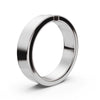 4.2mm Flat-Profile Tension-Set Diamond Solitaire Band in Solid Platinum Ring