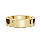 4.2mm Flat-Profile Tension-Set Diamond Solitaire Band in 14K Yellow Gold Ring