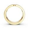 4.2mm Flat-Profile Tension-Set Diamond Solitaire Band in 14K Yellow Gold Ring