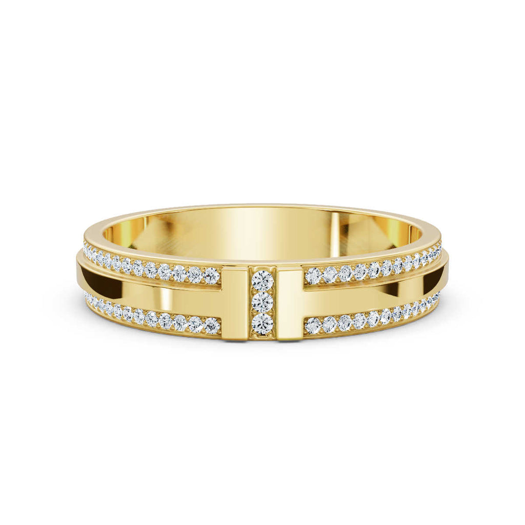 18K Yellow Gold Wedding Lab Grown Diamond Ring (3/4 ct. tw)