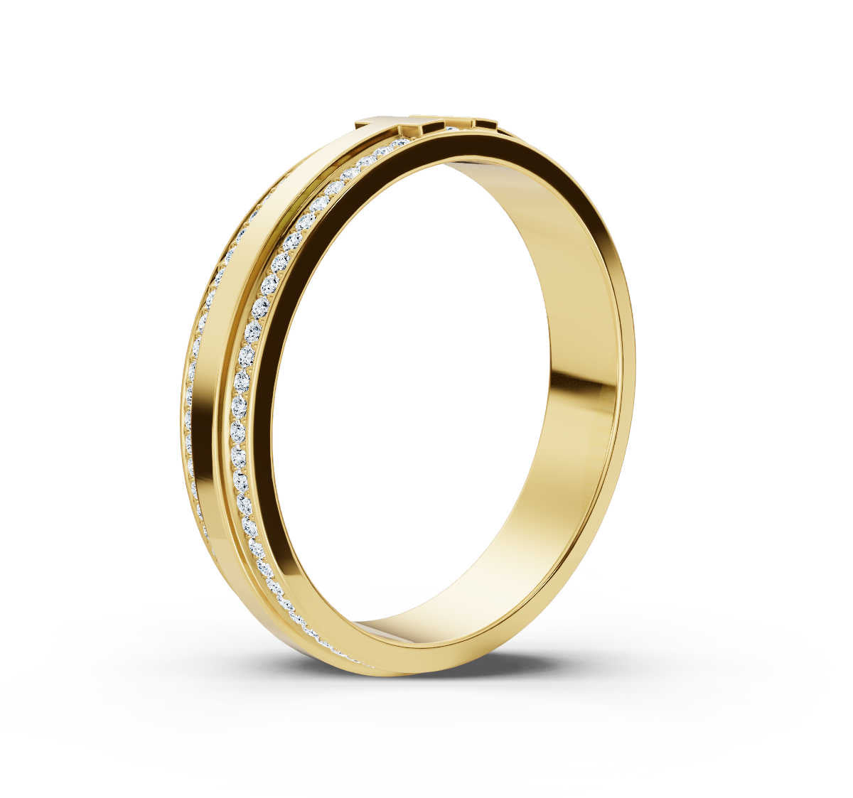 18K Yellow Gold Wedding Lab Grown Diamond Ring (3/4 ct. tw)
