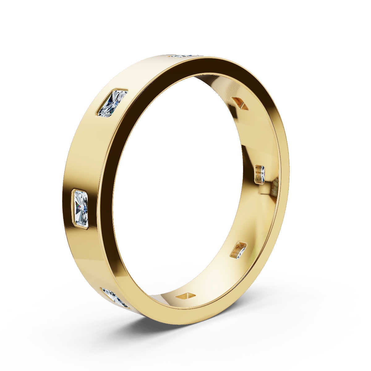 18K Yellow Gold Wedding Lab Grown Diamond Ring (1/2 ct. tw)