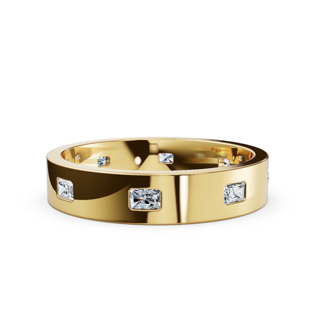 18K Yellow Gold Wedding Lab Grown Diamond Ring (1/2 ct. tw)
