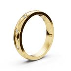 18K Yellow Gold Wedding Lab Grown Diamond Ring (1/10 ct. tw)
