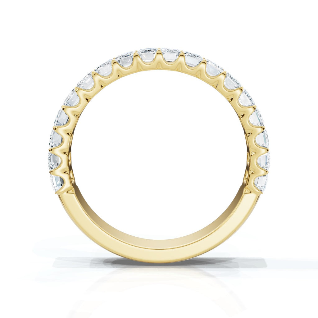 The Heritage Step: 1.62 CTW Emerald-Cut Diamond Eternity Ring 14K-18K Gold/Platinum