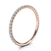 1.2mm Micro-Pavé Diamond Full Eternity Wedding Band in 14K Rose Gold rING