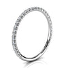 Eternal Sparkle 1.2mm Micro-Pavé Diamond Full Eternity Wedding Band in 14K White Gold Ring