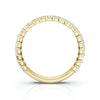 0.96-10 CTW Emerald Cut Lab Grown Diamond Shared Prong Eternity Band in 14K Yellow Gold