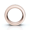 1.98 CTW Round Brilliant Cut Lab Grown Diamond Channel Set Wide Band in 14K Rose Gold