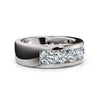 1.98 CTW Round Brilliant Cut Lab Grown Diamond Channel Set Wide Band in Platinum