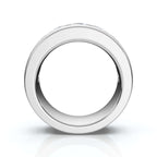1.98 CTW Round Brilliant Cut Lab Grown Diamond Channel Set Wide Band in Platinum