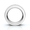 1.98 CTW Round Brilliant Cut Lab Grown Diamond Channel Set Wide Band in Platinum