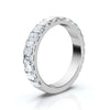 1.90-11 CTW Emerald Cut Lab Grown Diamond Eternity Band in 18K White Gold