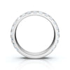 1.90-11 CTW Emerald Cut Lab Grown Diamond Eternity Band in 18K White Gold