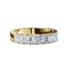 1.90-11 CTW Emerald Cut Lab Grown Diamond Eternity Band in 14K Yellow Gold