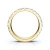 1.90-11 CTW Emerald Cut Lab Grown Diamond Eternity Band in 18K Yellow Gold